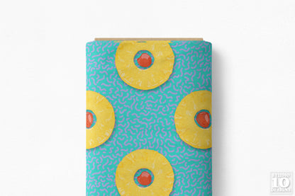 Pineapple Rings Printed Fabric by Studio Ten Design