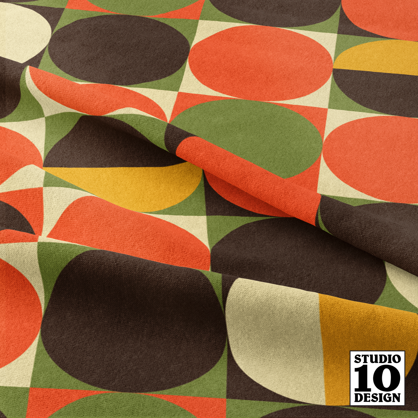 Retro Jive Printed Fabric by Studio Ten Design