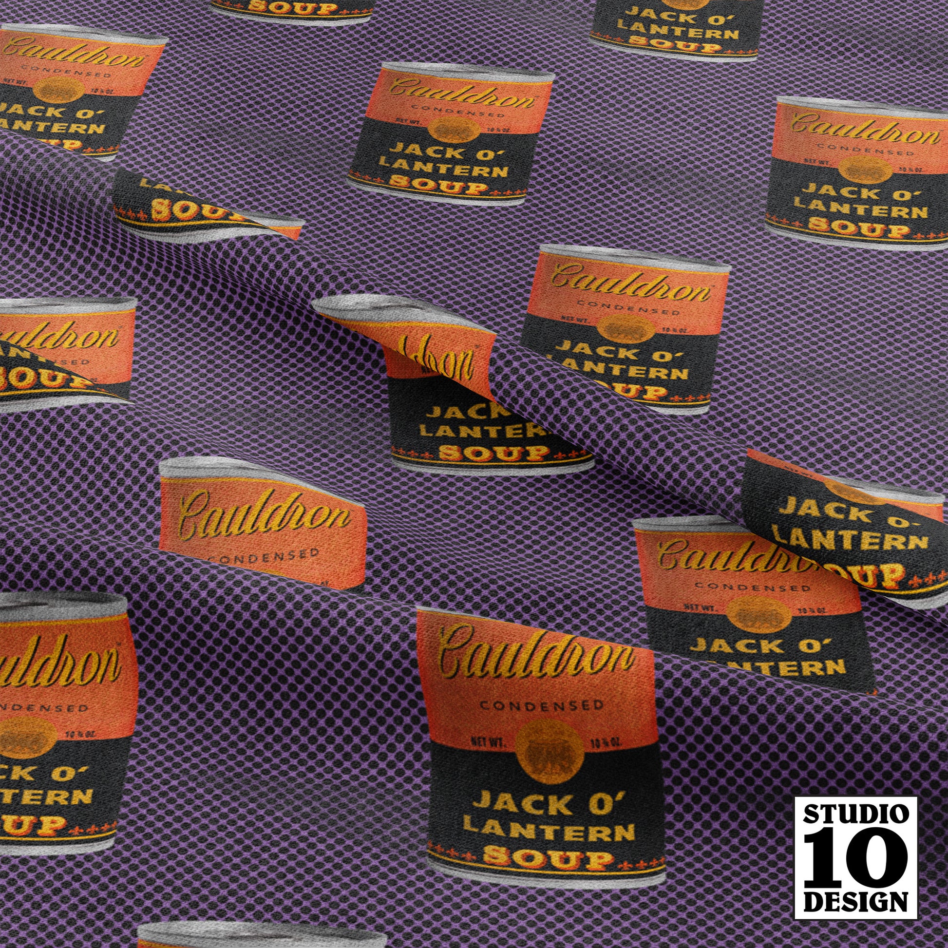 Jack O'Lantern Soup Printed Fabric by Studio Ten Design