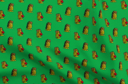 Sparky Green Printed Fabric by Studio Ten Design
