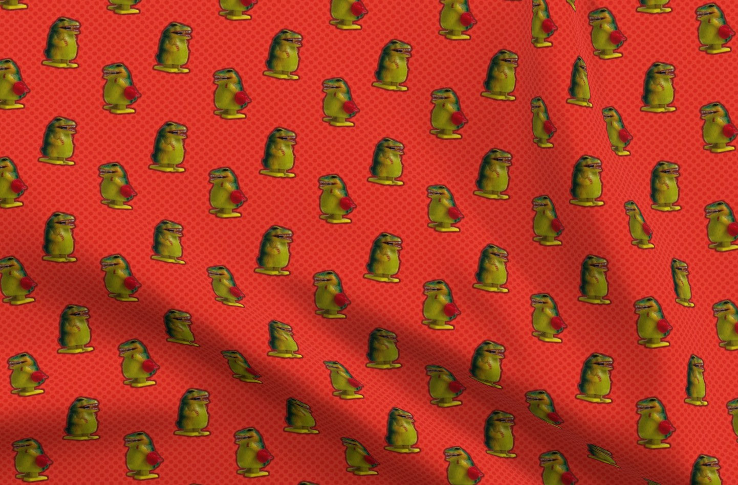 Sparky Red Printed Fabric by Studio Ten Design