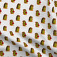 Sparky White Printed Fabric by Studio Ten Design