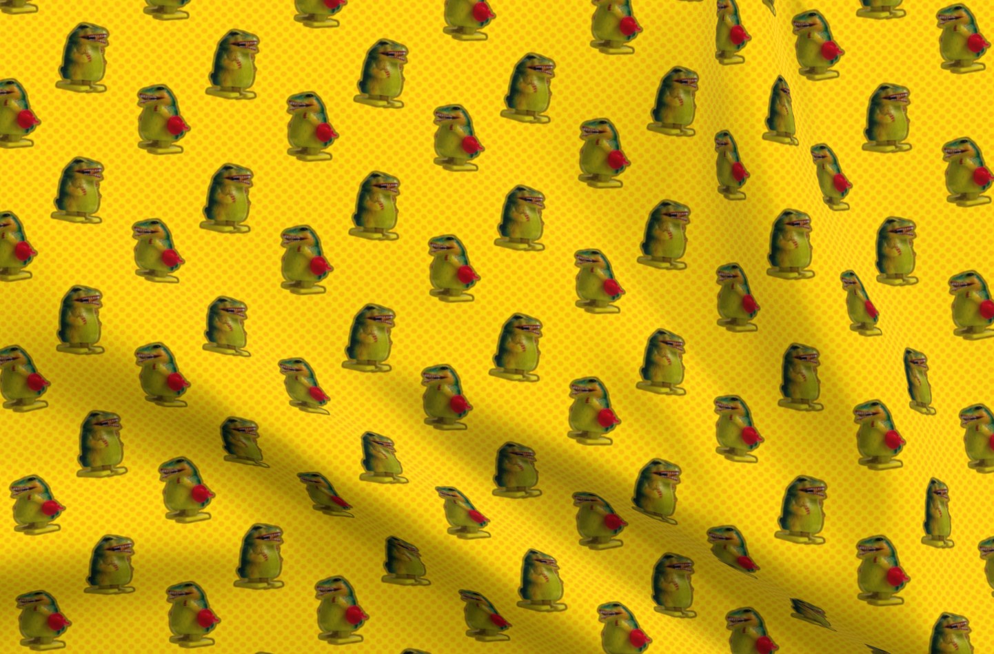 Sparky Yellow Printed Fabric by Studio Ten Design