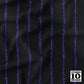 Splatter Pinstripe Purple + Black Printed Fabric by Studio Ten Design