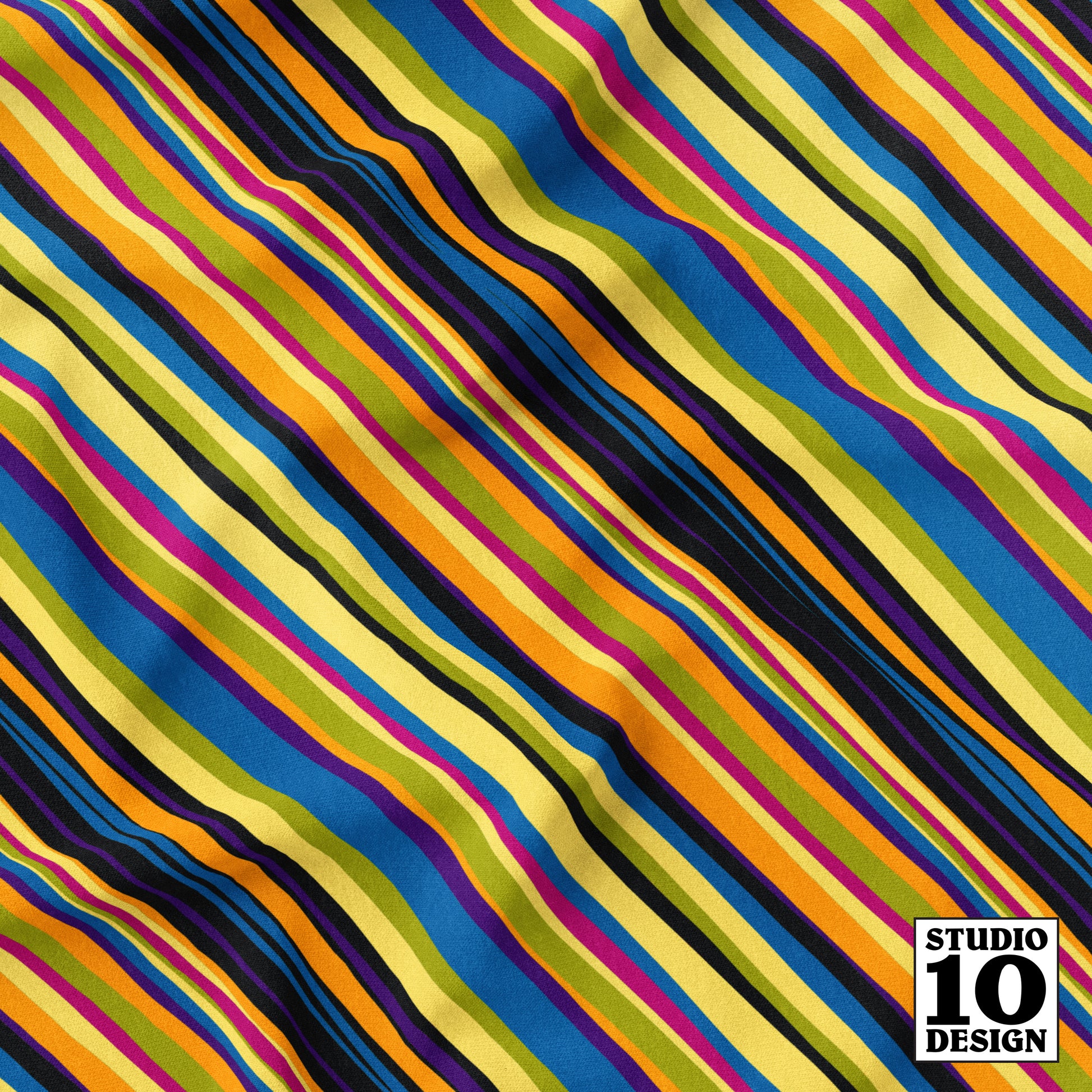 Striped Sophisticate Brady Printed Fabric by Studio Ten Design