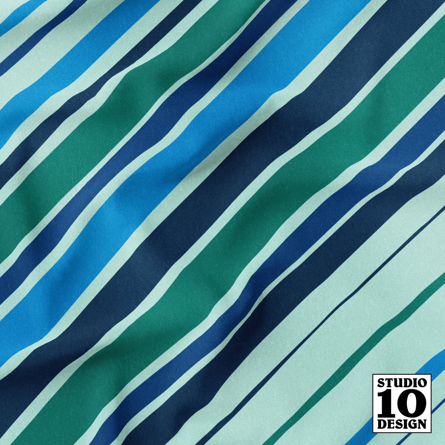 Striped Sophisticate Douglas Printed Fabric by Studio Ten Design