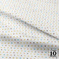 Stripey Dotty White Dots Printed Fabric by Studio Ten Design