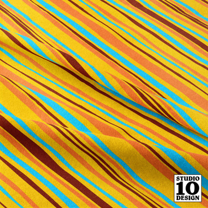 Stripey Dotty Stripes Printed Fabric by Studio Ten Design