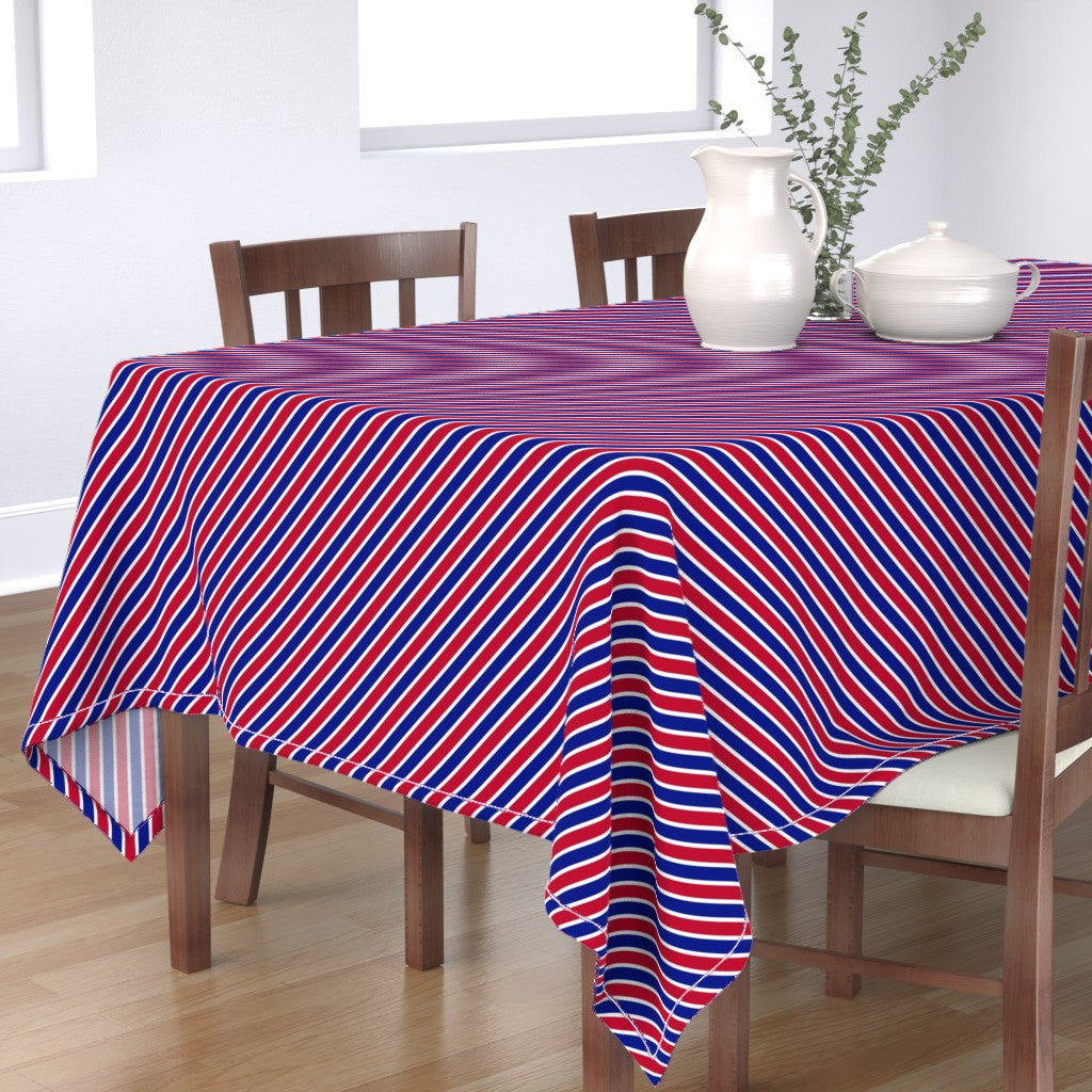 Red, White & Blue: Square or Rectangular Tablecloth