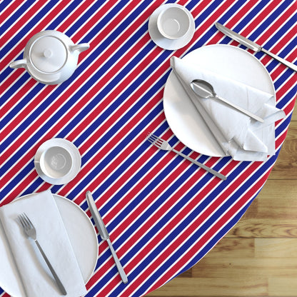 Red, White & Blue: Round Tablecloths