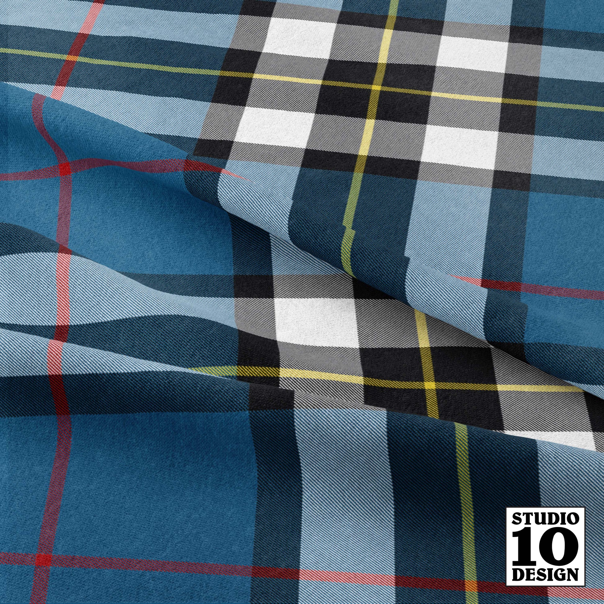 Thomson Tartan Printed Fabric by Studio Ten Design