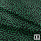 Turing Pattern I: Black + Emerald Printed Fabric by Studio Ten Design