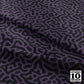 Turing Pattern I: Black + Plum Printed Fabric by Studio Ten Design
