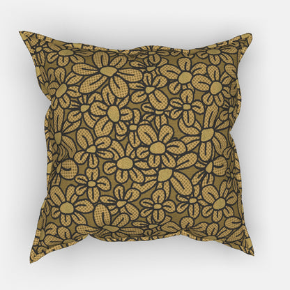 Flower Pop! Jacquard Fabric - Goldenrod Outdoor