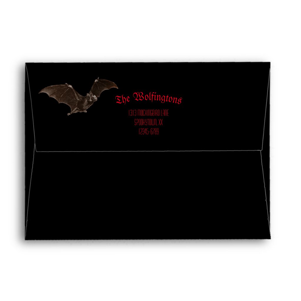 Halloween Bats Envelopes