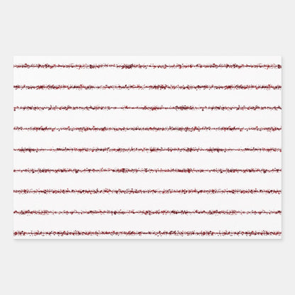 Blood Splatter Pinstripe Wrapping Paper Sheet Set