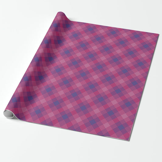 Grape & Berry Madras Wrapping Paper Roll