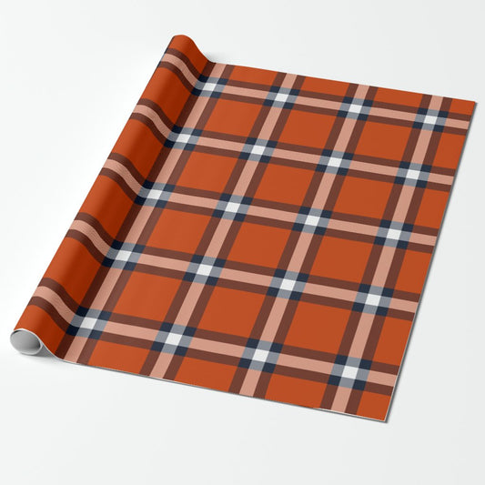 Chicago Bears Plaid Wrapping Paper Roll