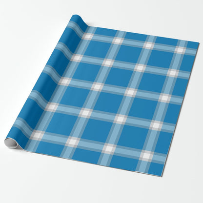 Detroit Lions Plaid Wrapping Paper Roll