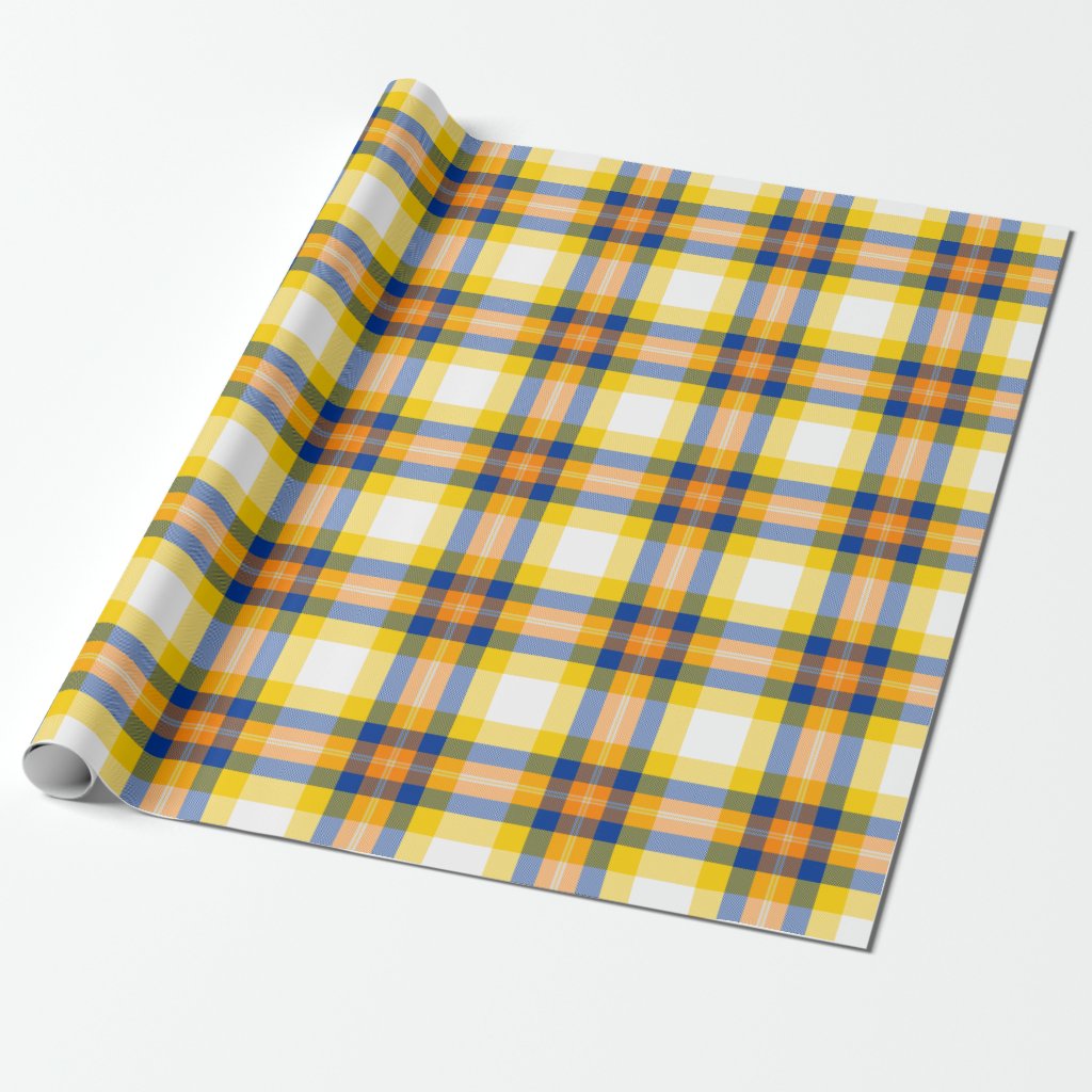 Los Angeles Rams Plaid Wrapping Paper Roll