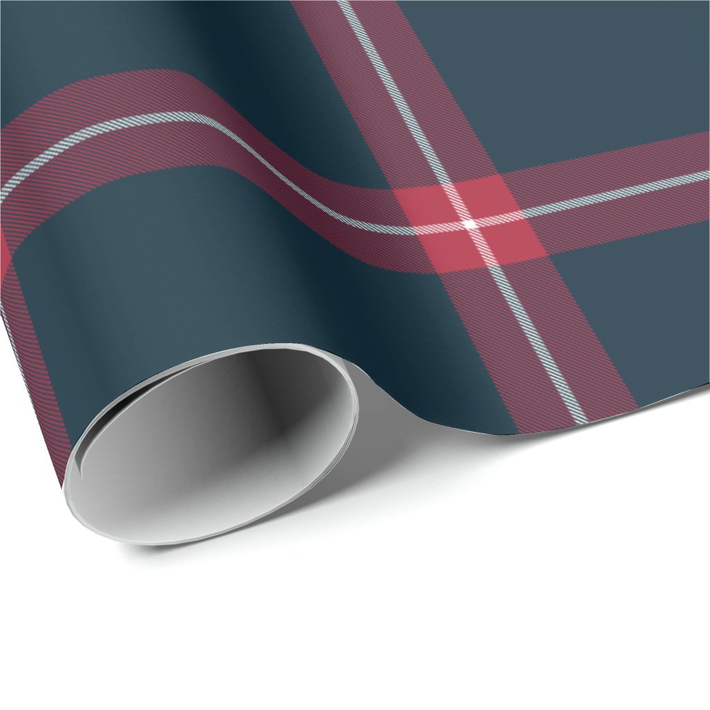 Houston Texans Plaid Wrapping Paper Roll