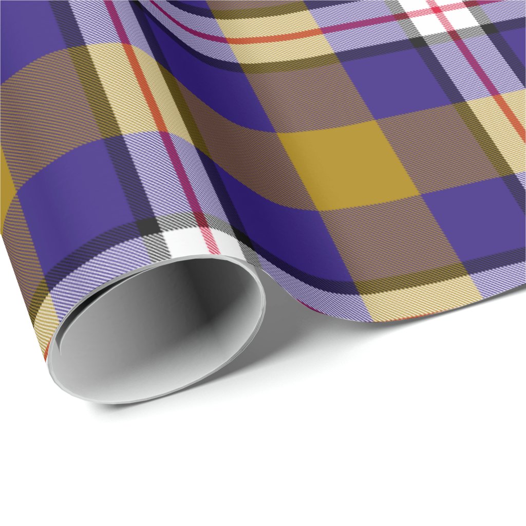 Baltimore Ravens Plaid Wrapping Paper Roll