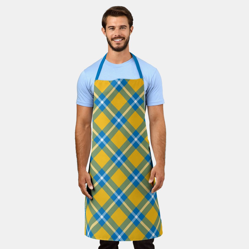 Los Angeles Chargers Plaid Apron
