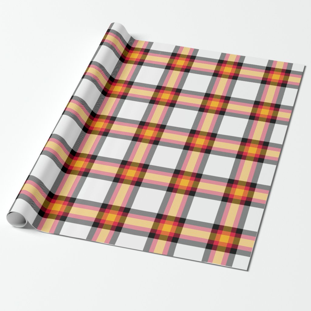 Kansas City Chiefs Plaid Wrapping Paper Roll