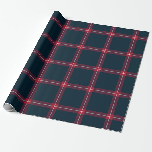 Houston Texans Plaid Wrapping Paper Roll
