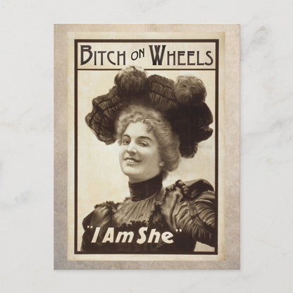 Bitch on Wheels Postcard
