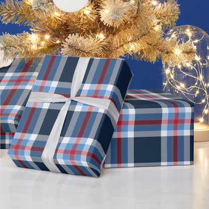 Tennessee Titans Plaid Wrapping Paper Roll