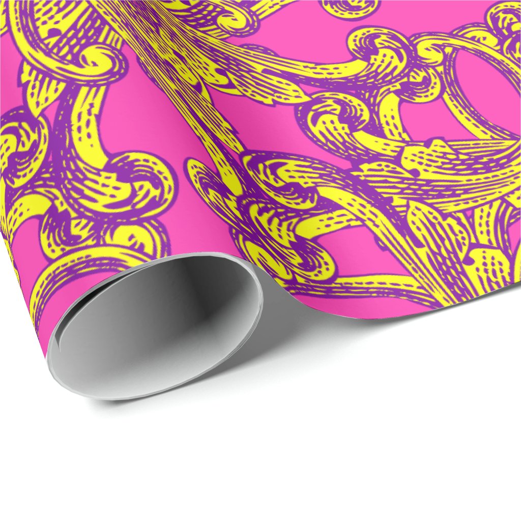 Baroque Fancy Wrapping Paper Roll