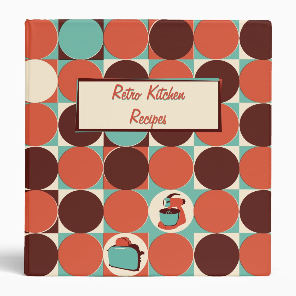 Retro Kitchen 1½ inch Binder