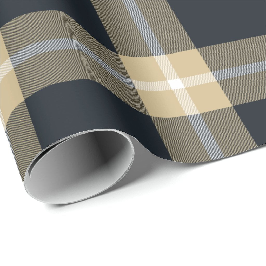 New Orleans Saints Plaid Wrapping Paper Roll